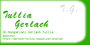 tullia gerlach business card